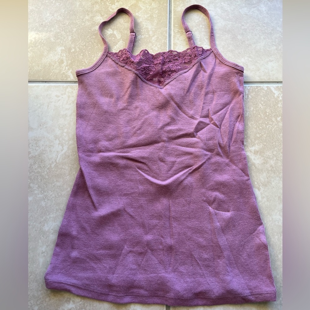 Hollister Mauve Lace Cami